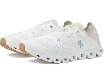 On Cloud 5 Coast Undyed White Pearl Shoes - On Cloud Shoes